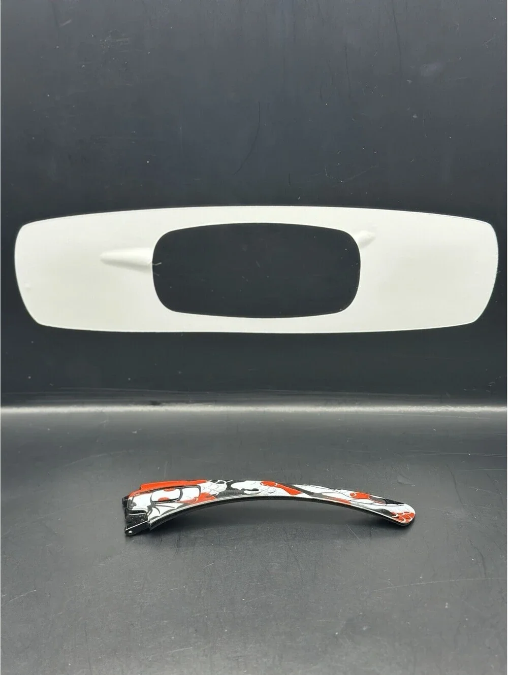 Oakley Antix Polished Black Koi Print OEM Left Replacement Arm